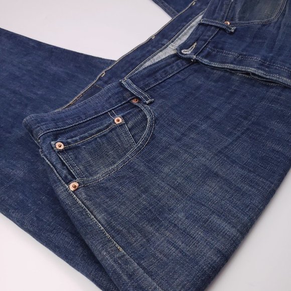 Levis 501 Jeans 40x30 Blue Mens Button Fly Regular - Picture 8 of 12